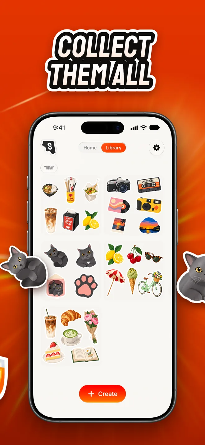 The sticker pack library
